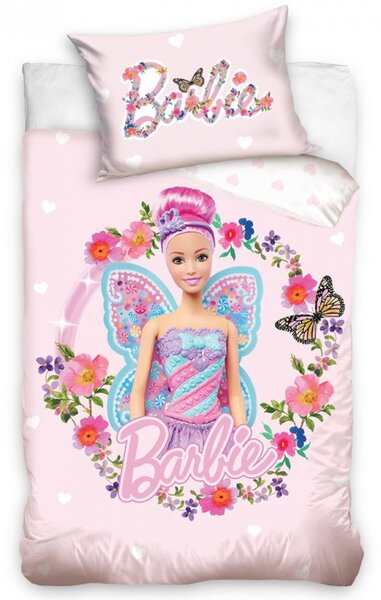 Povlečení do postýlky Barbie Motýlí Víla 100x135 / 40x60 cm