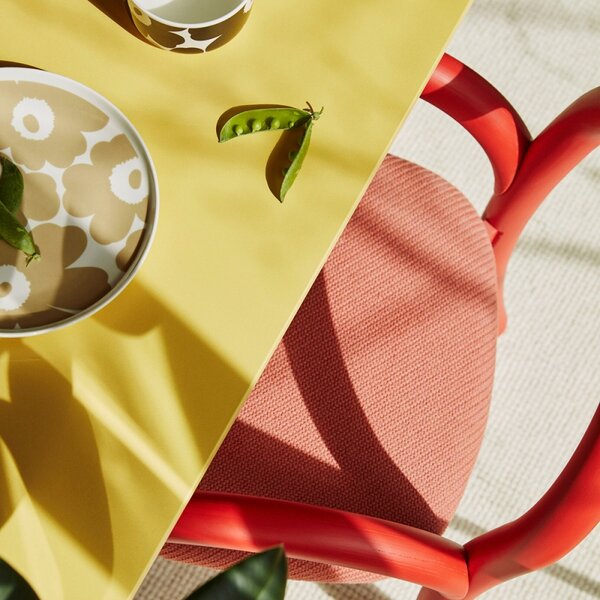 Marimekko Talíř Oiva Unikko 20cm, světle béžový