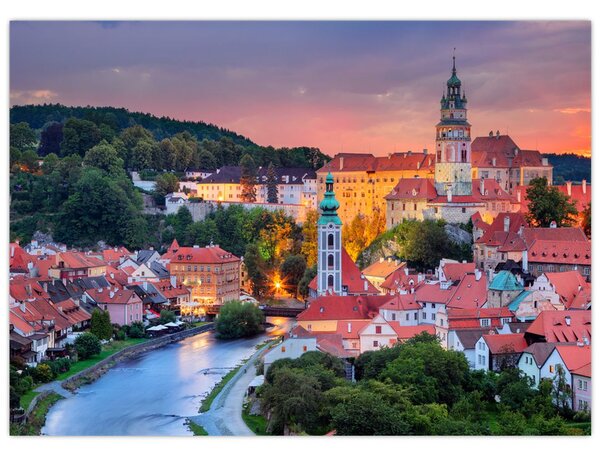 Obraz - Český Krumlov (70x50 cm)