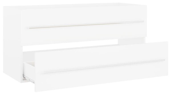 Skříňka pod umyvadlo bílá 100 x 38,5 x 48 cm kompozitní dřevo