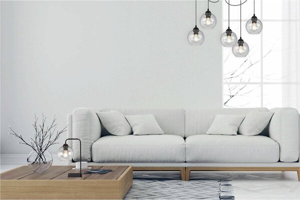 Stolní lampa Haga, 1x skleněné stínítko (výběr ze 3 barev)