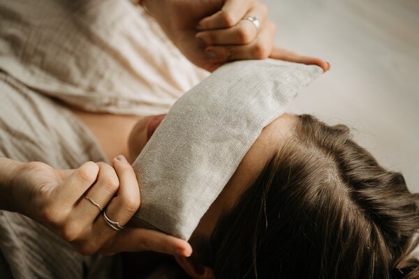 SOULADÍM Bylinkový nahřívací polštářek NATURAL Bylinka: Levandule