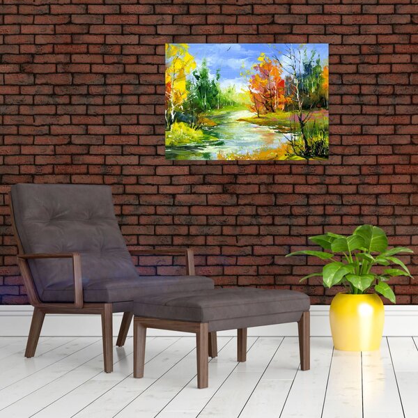 Obraz - Malba krajiny (70x50 cm)