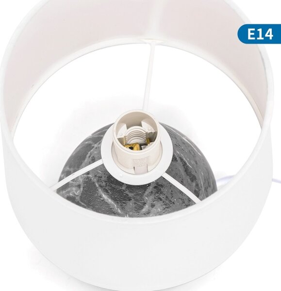 Aigostar - Stolní lampa 1xE14/40W/230V šedá