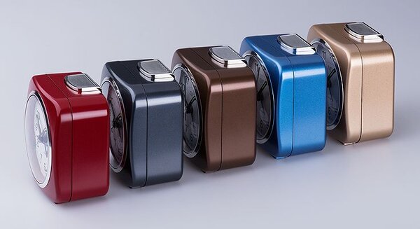 JVD Nejlevnější nalogový budík JVD quartz SR220.2 s osvětlením