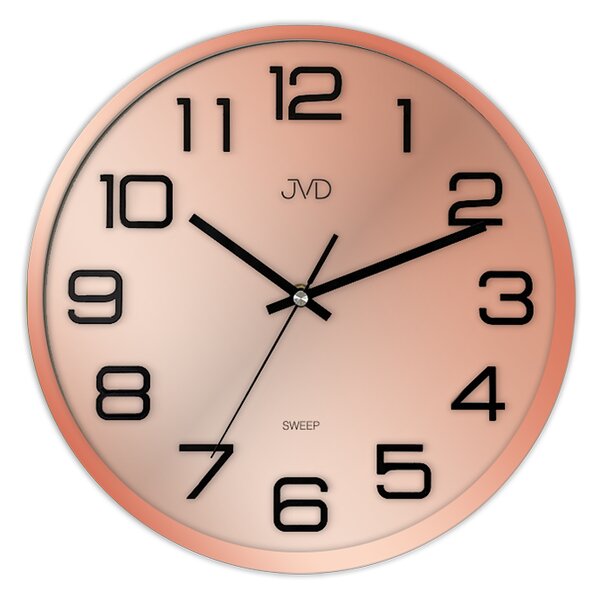 Plastové pastelové nástěnné tiché netikající hodiny JVD HX2472.8 (nástěnné hodiny)