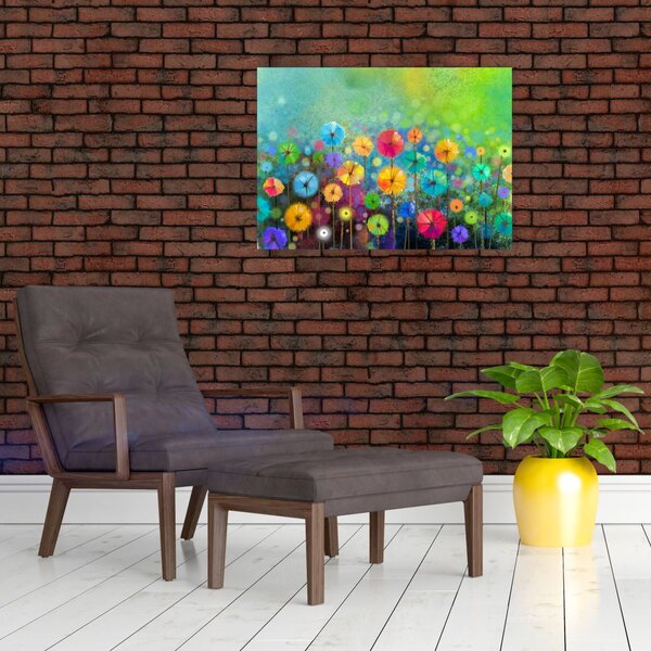 Obraz - Abstraktní květiny (70x50 cm)