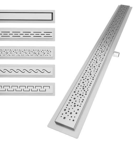 Aquamarin Sprchový podlahový žlab perforovaný, 80 cm