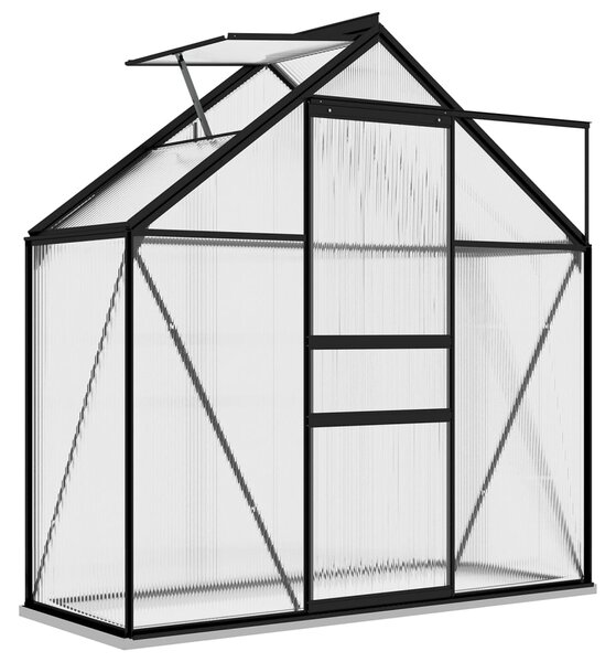 Skleník antracitový hliníkový 1,33 m²