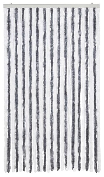 Závěs proti hmyzu šedobílý 118 x 220 cm Chenille