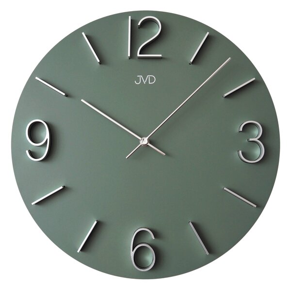 JVD Zelenkavé designové nástěnné hodiny JVD HC35.6