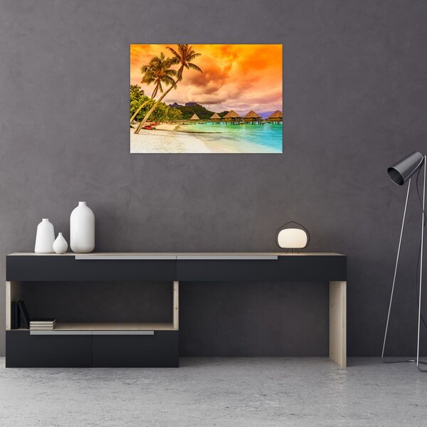 Obraz - Ostrov Bora Bora (70x50 cm)