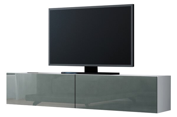 Televizní stolek VIGO GREY A VG4 140 bílý / šedá lesk