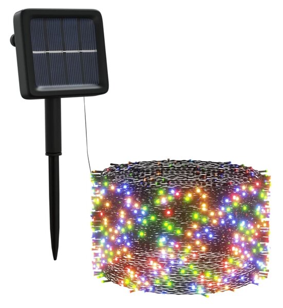 Solární světelné řetězy 5ks 5x200 LED pestrobarevné dovnitř/ven