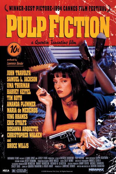 Plakát, Obraz - Pulp Fiction - Cover, (61 x 91.5 cm)