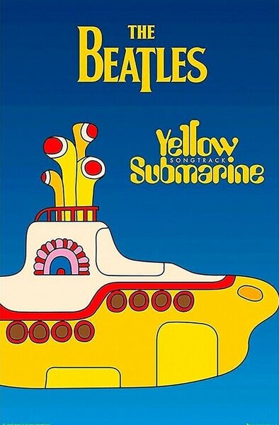 Plakát, Obraz - Beatles - yellow submarine