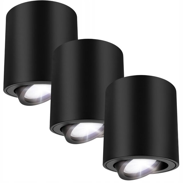 Stropní halogenové svítidlo LED GU10 Otočné Bodové Svítidlo Černé LEDHOFF