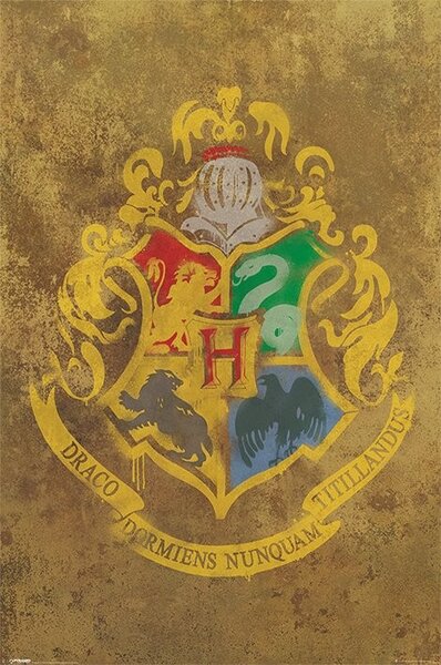 Plakát, Obraz - HARRY POTTER - hogwarts crest, (61 x 91.5 cm)