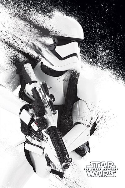 Plakát, Obraz - Star Wars VII: Síla se probouzí - Stormtrooper Paint, (61 x 91.5 cm)