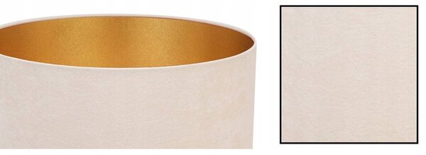 Závěsné svítidlo Mediolan, 1x světle béžové/zlaté textilní stínítko, (výběr ze 2 barev konstrukce), (fi 40cm)