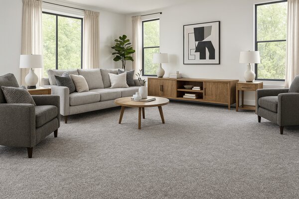Tapibel, Metrážový koberec Supersoft 840 sv. šedý, na míru, šíře 4m, šedá, ab (mřížka), kancelář