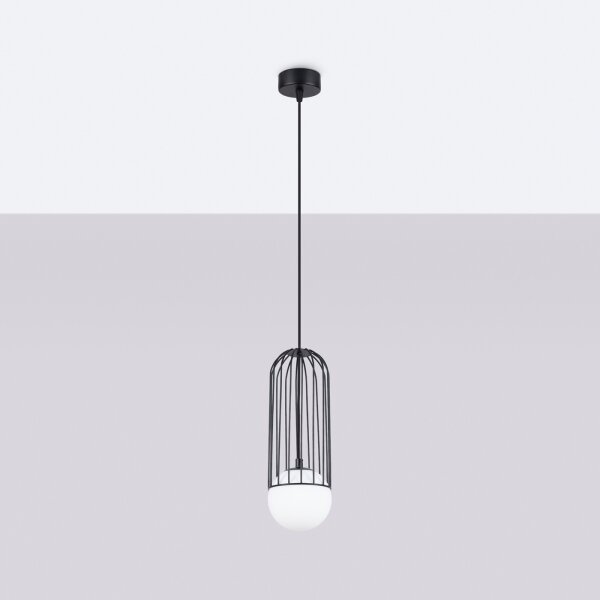 Sollux SL.1332 - Lustr na lanku BRINA 1xG9/8W/230V černá