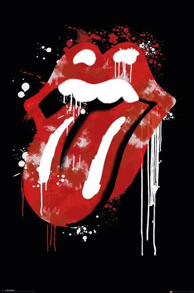 Plakát, Obraz - Rolling Stones - graffiti lips