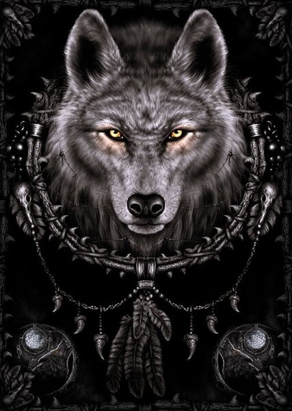 Plakát, Obraz - vlk