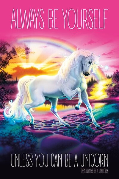 Plakát, Obraz - Unicorn - Always Be Yourself