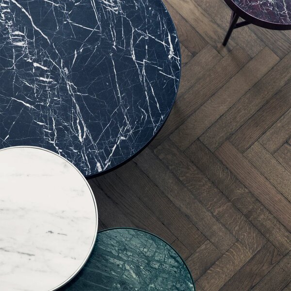 Ferm Living designové odkládací stolky Marble Small (bílá)