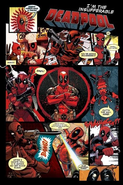 Plakát, Obraz - Deadpool - Panels