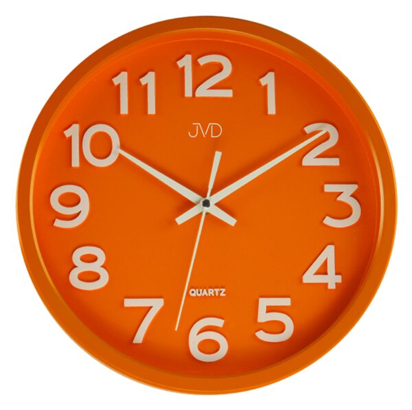 JVD Nástěnné hodiny JVD oranžové HX2413.6