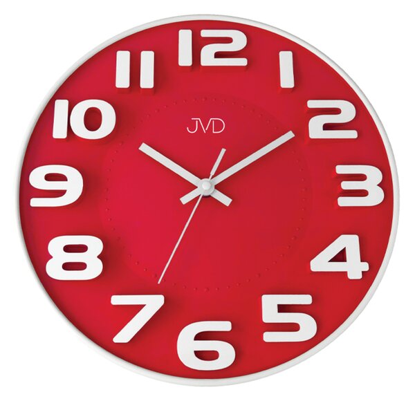 JVD Dětské červené čitelné nástěnné hodiny JVD HA5848.4 ( )