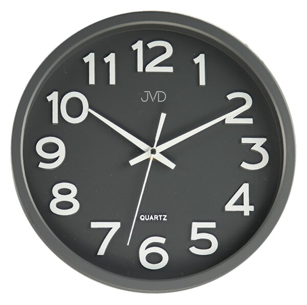 JVD Nástěnné patelové hodiny JVD šedé HX2413.2
