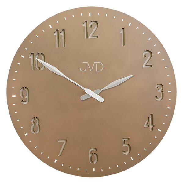 JVD Designové minimalistické nástěnné hodiny JVD HC39.2 (hodiny o průměru 500mm s arabskými číslemi)