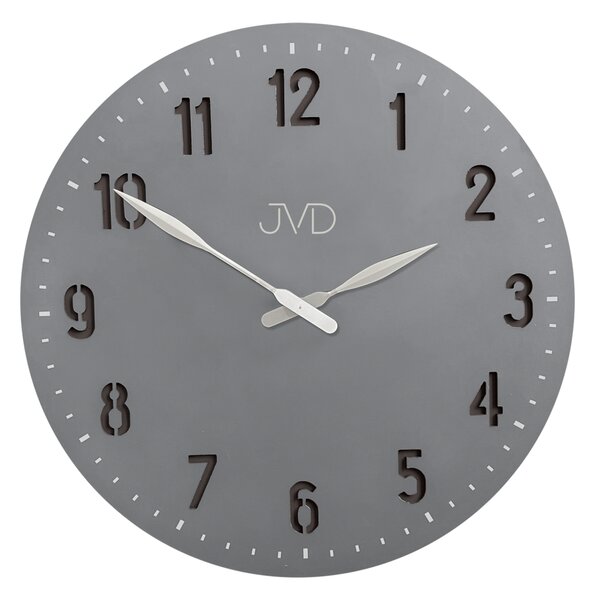 JVD Šedé designové nástěnné hodiny JVD HC39.3