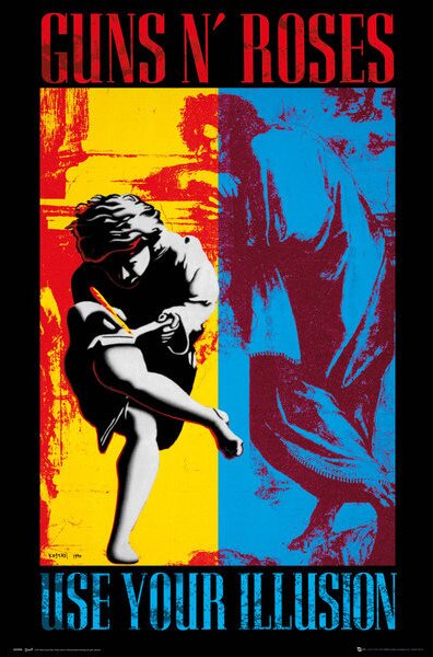 Plakát, Obraz - Guns'N'Roses - Illusion, (61 x 91.5 cm)