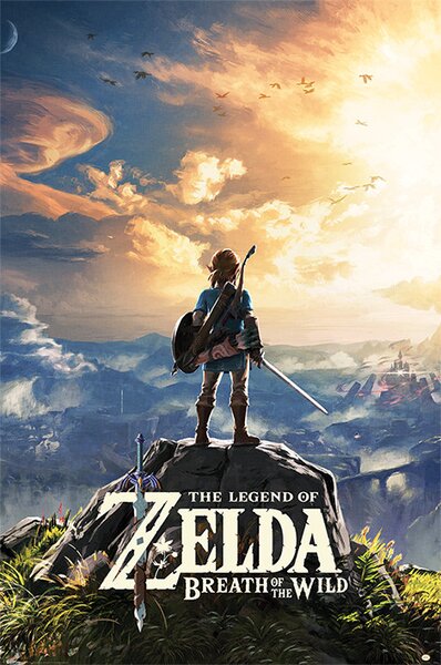 Plakát, Obraz - The Legend Of Zelda: Breath Of The Wild - Sunset