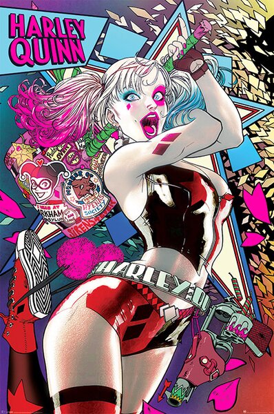 Plakát, Obraz - Batman - Harley Quinn Neon