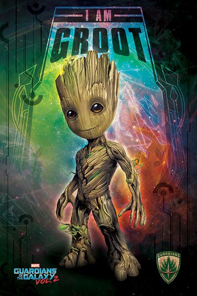 Plakát, Obraz - Strážci Galaxie Vol. 2 - I Am Groot, (61 x 91.5 cm)