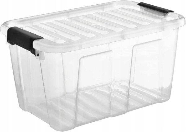 Plast Team Úložný box s průhledným víkem 30 L