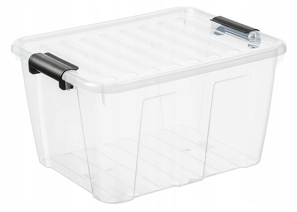 Plast Team Úložný box s průhledným víkem 30 L