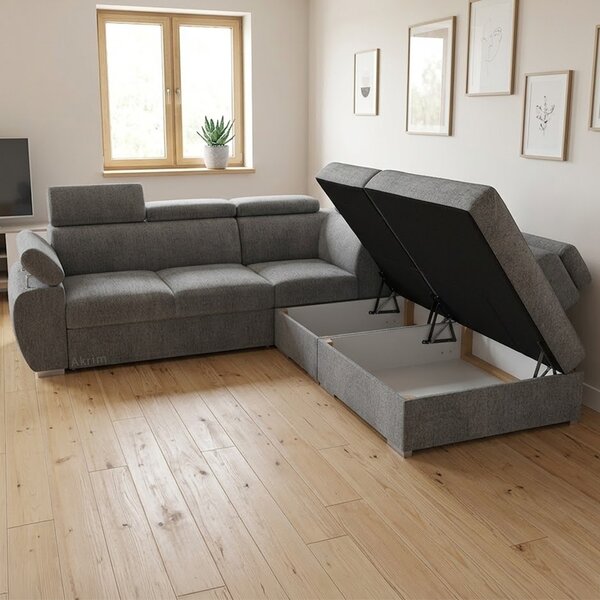 Sedací souprava BASTON | 260x265 cm | rozkládací + úložný prostor | VÝBĚR TKANIN