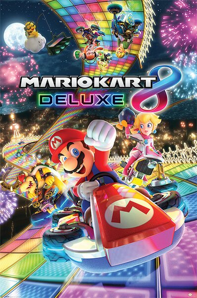 Plakát, Obraz - Mario Kart 8 - Deluxe, (61 x 91.5 cm)