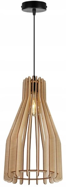 Závěsné svítidlo Timber 4, 1x dřevěné stínítko