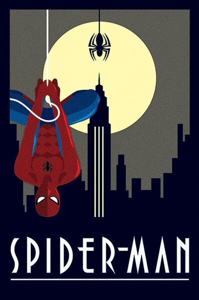 Plakát, Obraz - Marvel Deco - Spider-Man Hanging