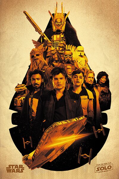 Plakát, Obraz - Solo: A Star Wars Story -Millennium Falcon Montage, (61 x 91.5 cm)