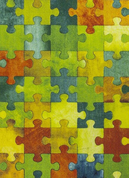 Betap Dětský kusový koberec Puzzle multicolor vícebarevný Rozměr: 200x200 cm