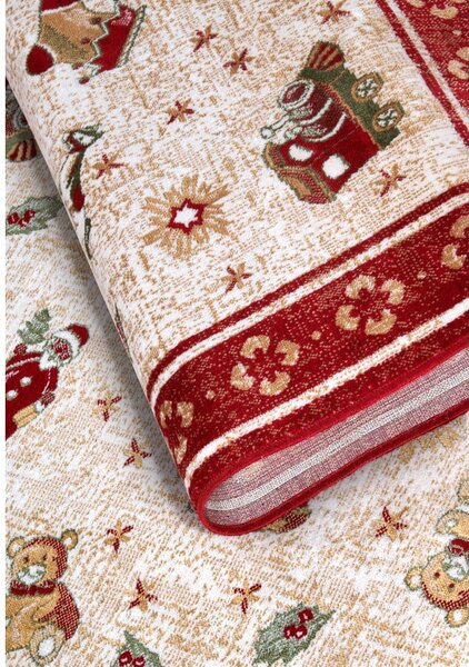 Červený koberec s vánočním motivem s příměsí bavlny 160x230 cm Toy's Delight Red Christmas – Villeroy&Boch