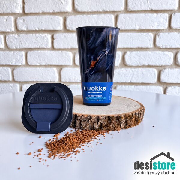 Termohrnek s dvojitou stěnou Flux, 450ml, Quokka, dark stone